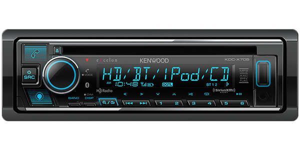 Kenwood Excelon KDC-X705 CD-Receiver with Bluetooth and HD Radio