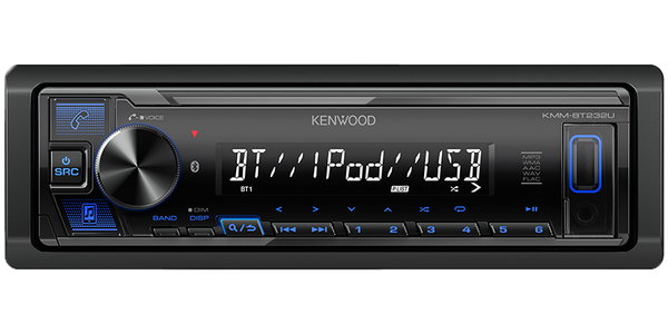 Kenwood KMM-BT232U Digital Media Receiver with Bluetooth