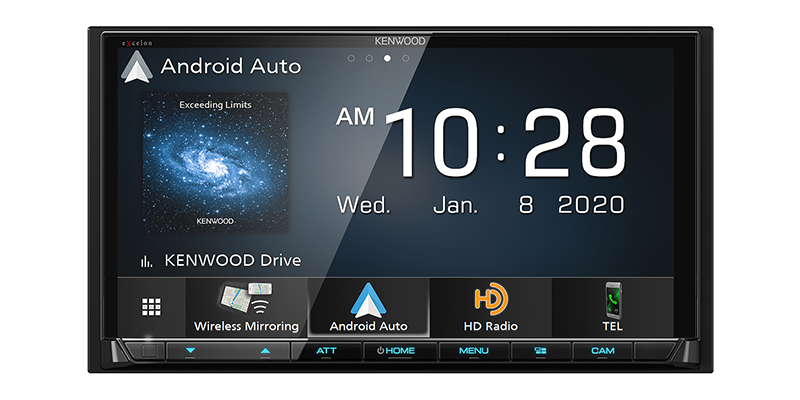Kenwood DMX907S 6.95" Digital Media Touchscreen Receiver with Apple CarPlay and Android Auto