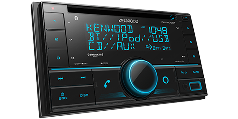 Kenwood DPX505BT Dual Din Sized CD Receiver with Bluetooth