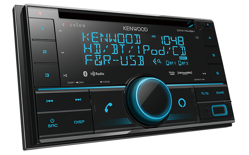 Kenwood Excelon DPX794BH 2-DIN CD Receiver with Bluetooth and HD Radio
