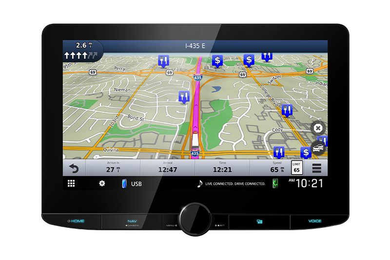 Kenwood Excelon Reference DNR1008RVS 10.1″ GPS Navigation System Multimedia Receiver