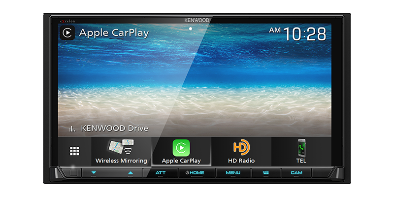 Kenwood DMX907S 6.95" Digital Media Touchscreen Receiver with Apple CarPlay and Android Auto