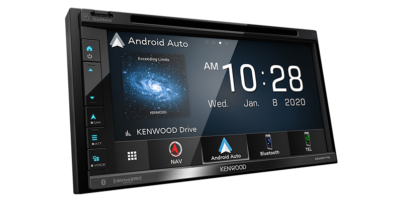 Kenwood DNX577S 6.8" Capacitive Touchscreen DVD Navigation Receiver | Apple CarPlay and Android Auto Compatible | Digital LED Backlit LCD Display