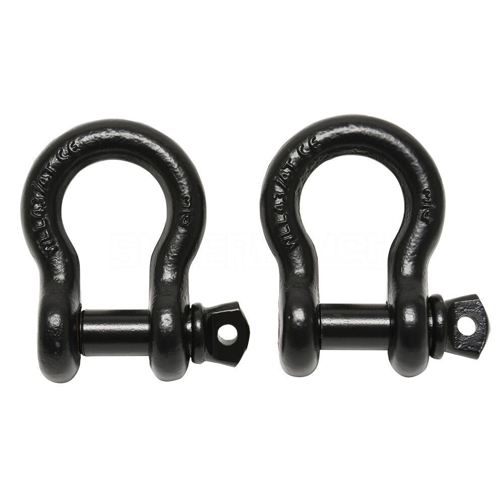 Westin Automotive 2538 Bow Shackle (2) 3/4 inch with 7/8 inch diameter pin; 10,000 lb capacity