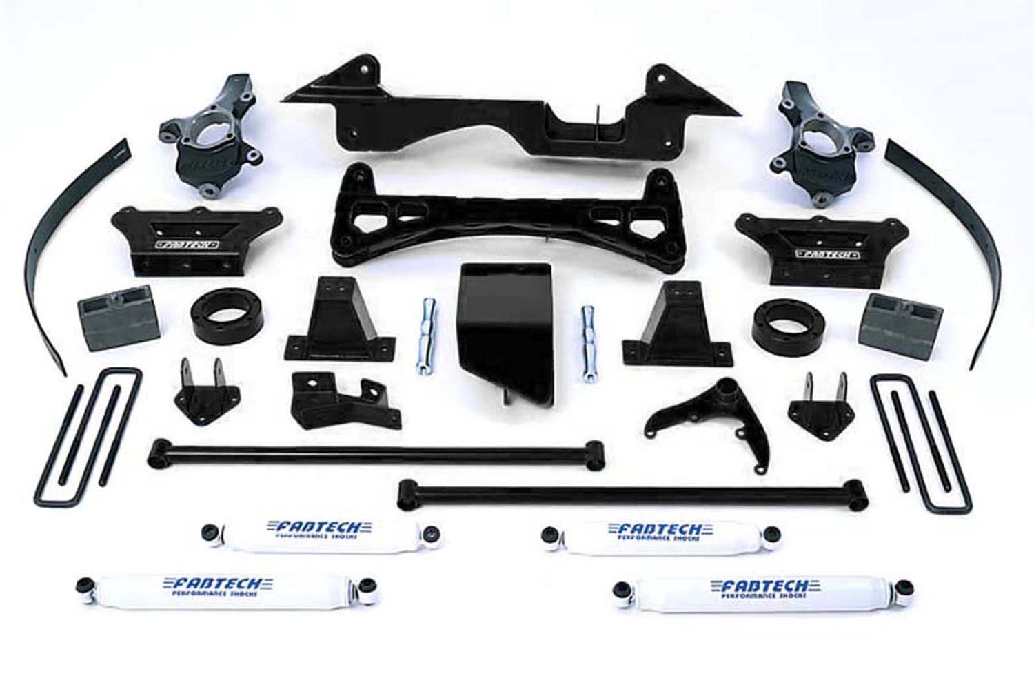 Fabtech K1005 6in. PERF SYS W/PERF SHKS 88-98 GM K1500 PU 4WD/92-99 SUB/2DR BLZR/4DR TAHOE 4WD