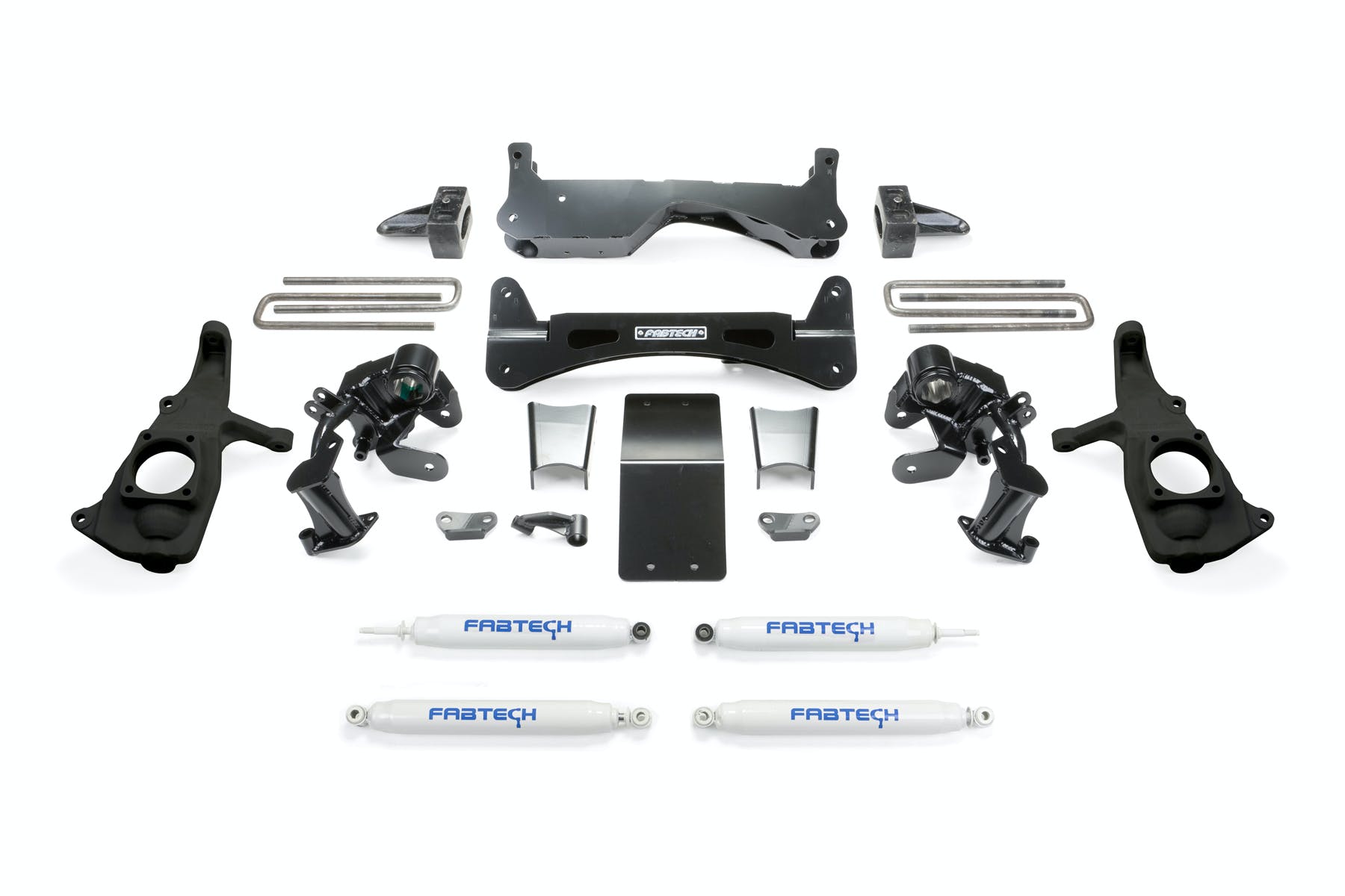 Fabtech K1051 6in. RTS SYS W/PERF SHKS 2011-12 GM 3500HD 4WD