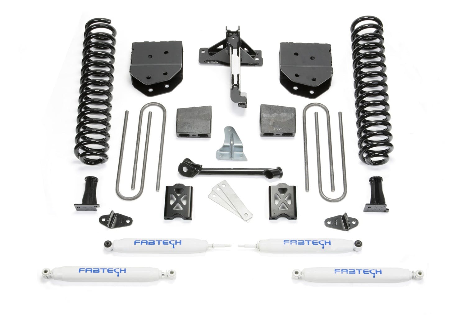 Fabtech K2010 6in. BASIC SYS W/PERF SHKS 05-07 FORD F250 4WD W/O FACTORY OVERLOAD