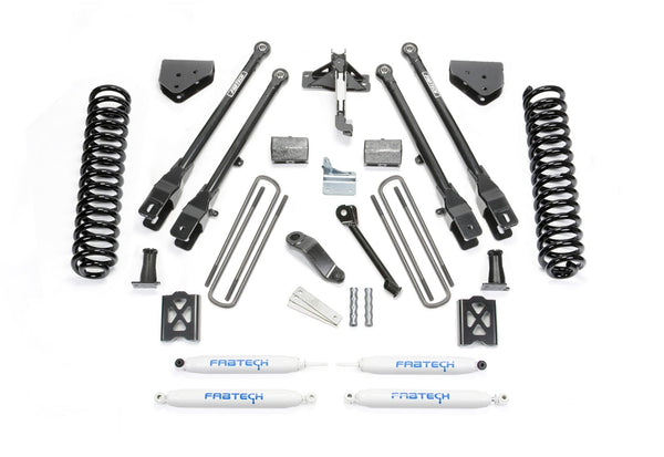 Fabtech K2013 6in. 4LINK SYS W/COILS/PERF SHKS 05-07 FORD F250 4WD W/O FACTORY OVERLOAD