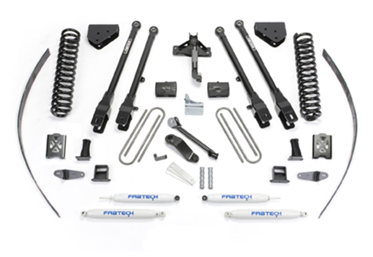 Fabtech K20171 8in. 4LINK SYS W/COILS/PERF SHKS 05-07 FORD F250 4WD W/FACTORY OVERLOAD