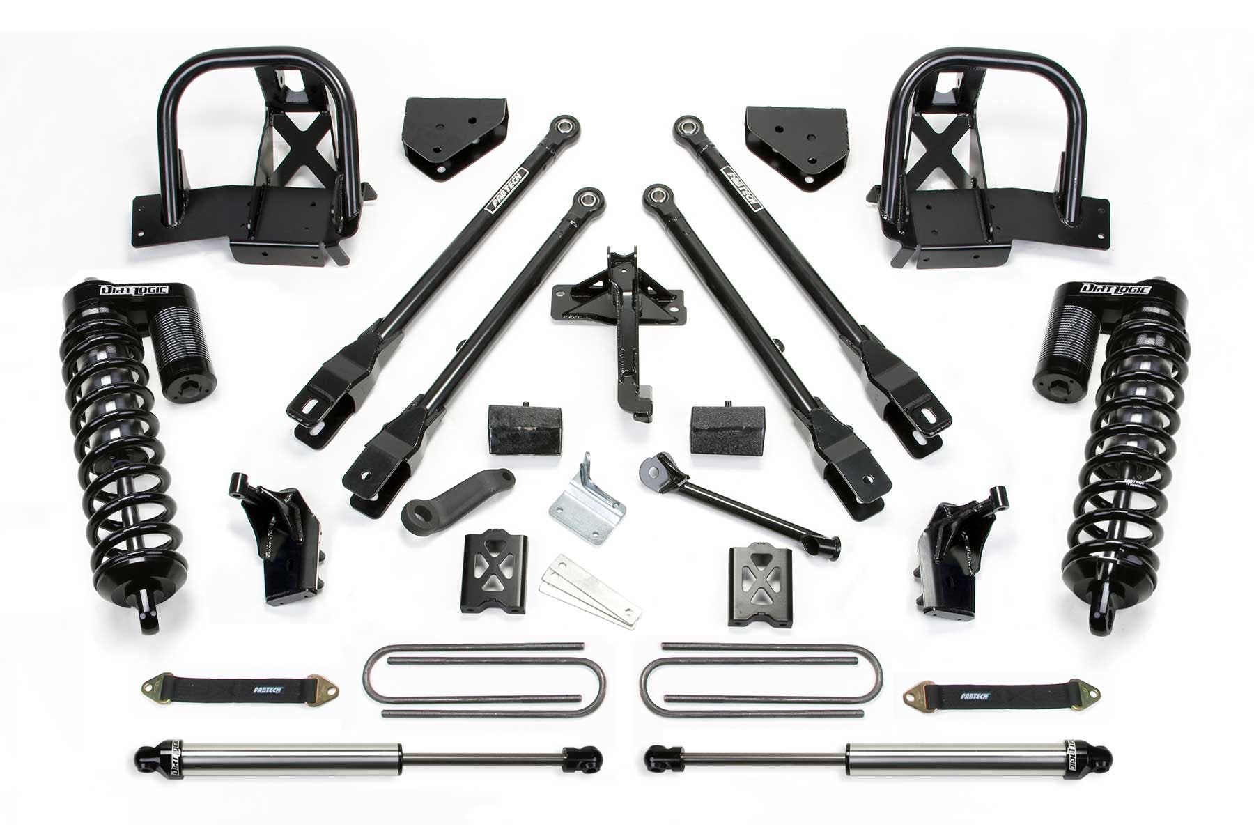 Fabtech K2032DL 6in. 4LINK SYS W/DLSS 4.0 C/O/RR DLSS 2008-10 FORD F250 4WD