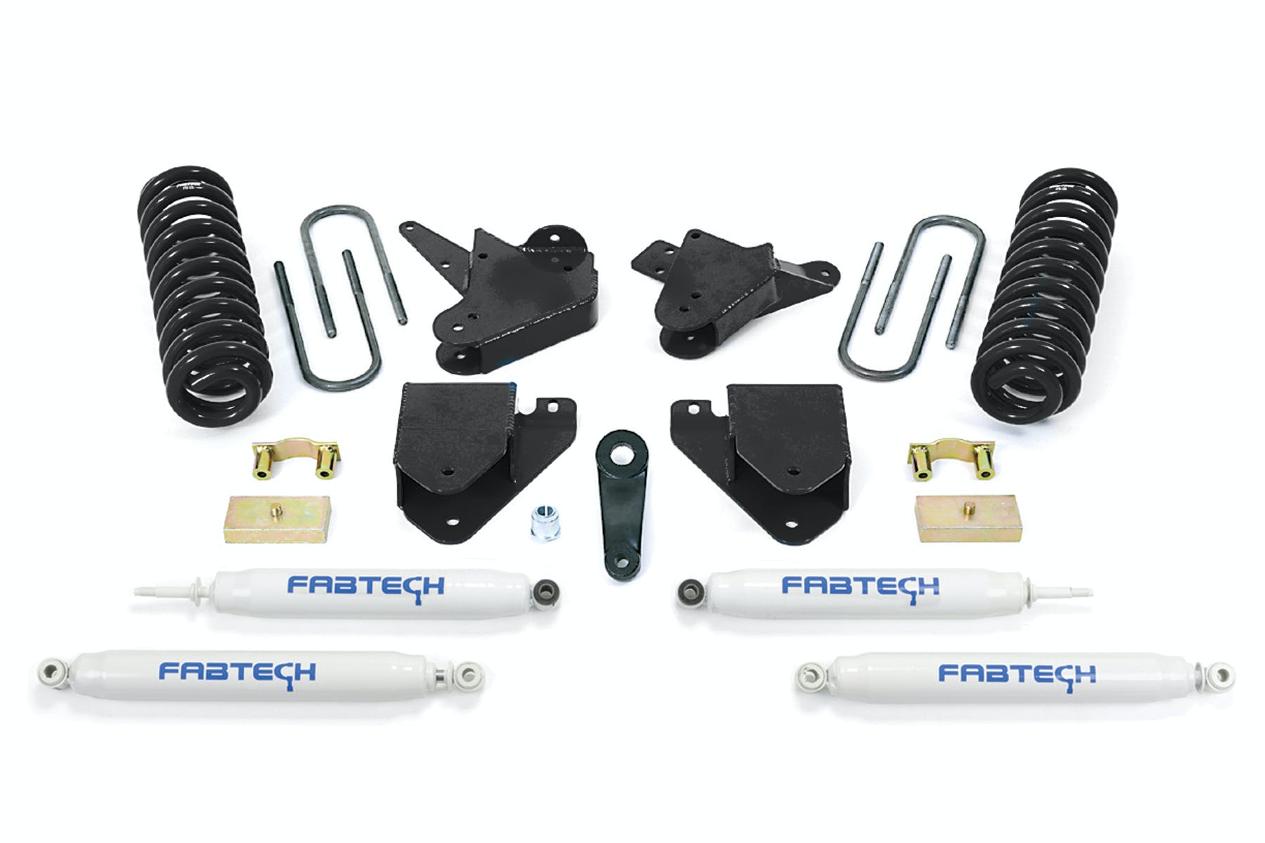 Fabtech K2060 6in. BASIC SYS W/PERF SHKS 05-07 FORD F250 2WD V10/DSL