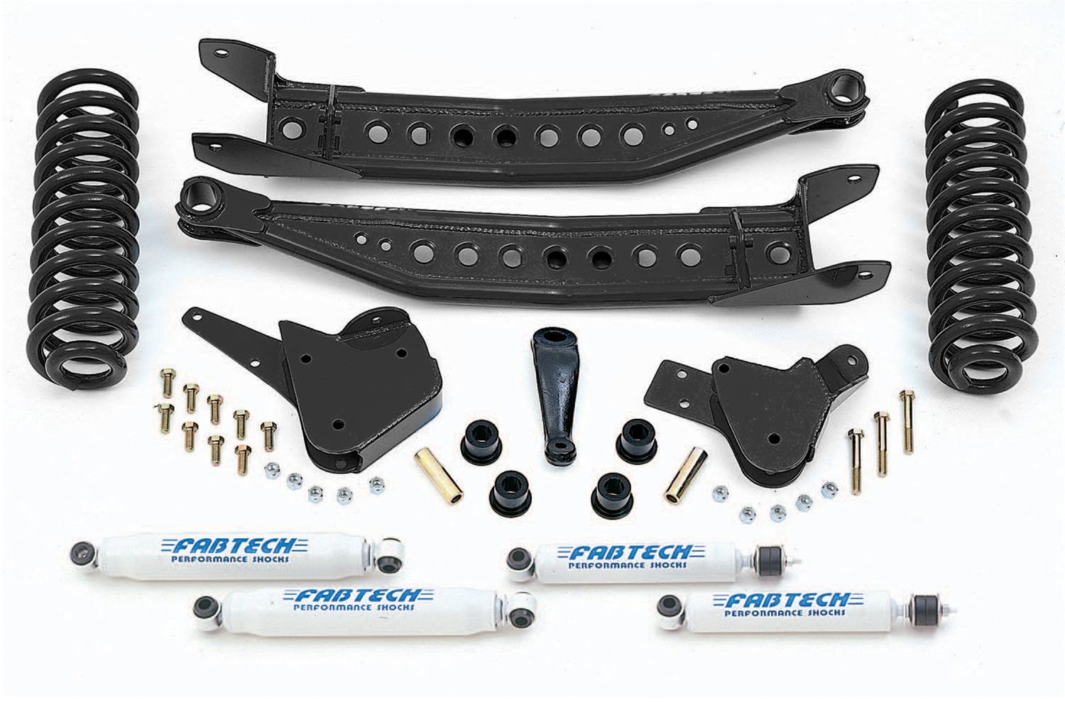 Fabtech K2095 4in. PERF SYS W/PERF SHKS 99-00 FORD F250/350 2WD W/GAS