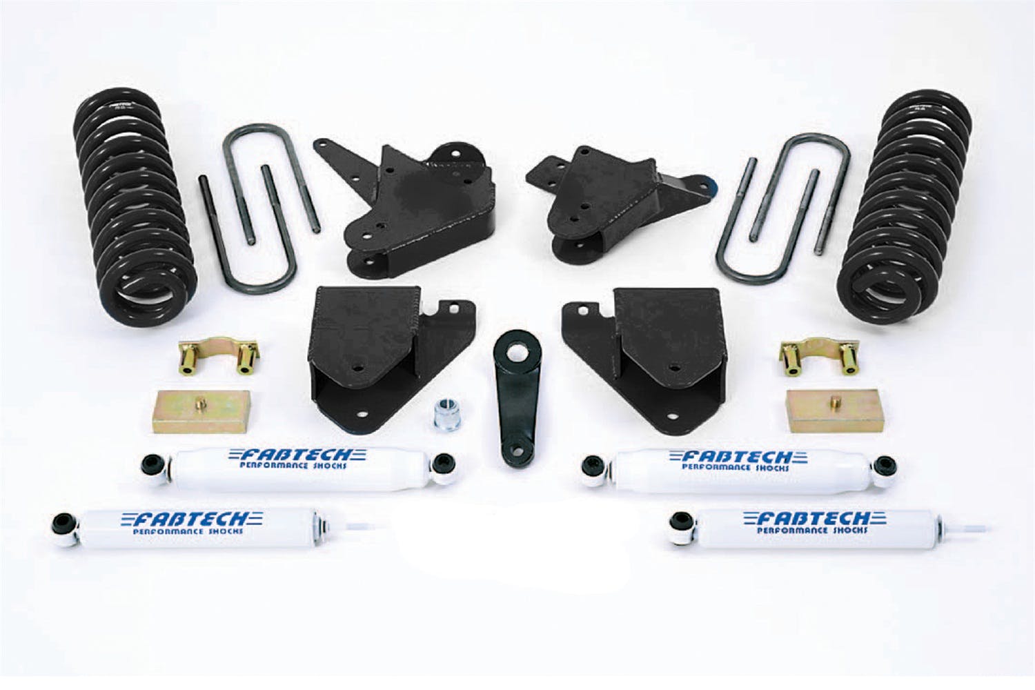 Fabtech K2099 6in. BASIC SYS W/PERF SHKS 99-00 FORD F250/350 2WD W/7.3L DIESEL