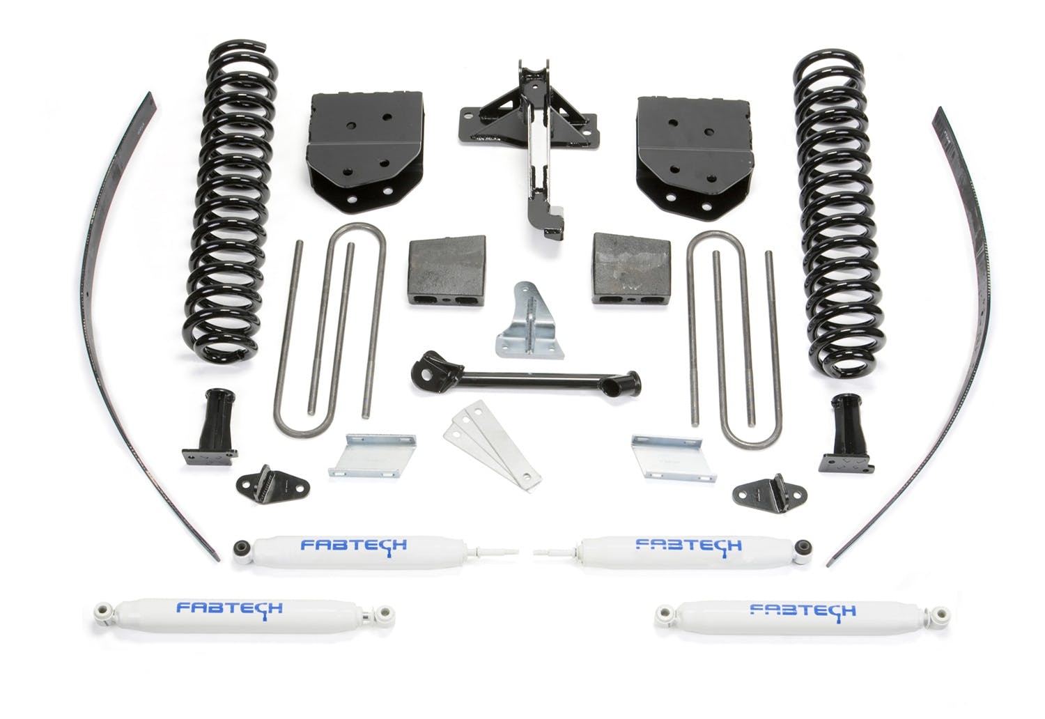 Fabtech K2122 8in. BASIC SYS W/PERF SHKS 2008-11 FORD F250 4WD W/FACTORY OVERLOAD
