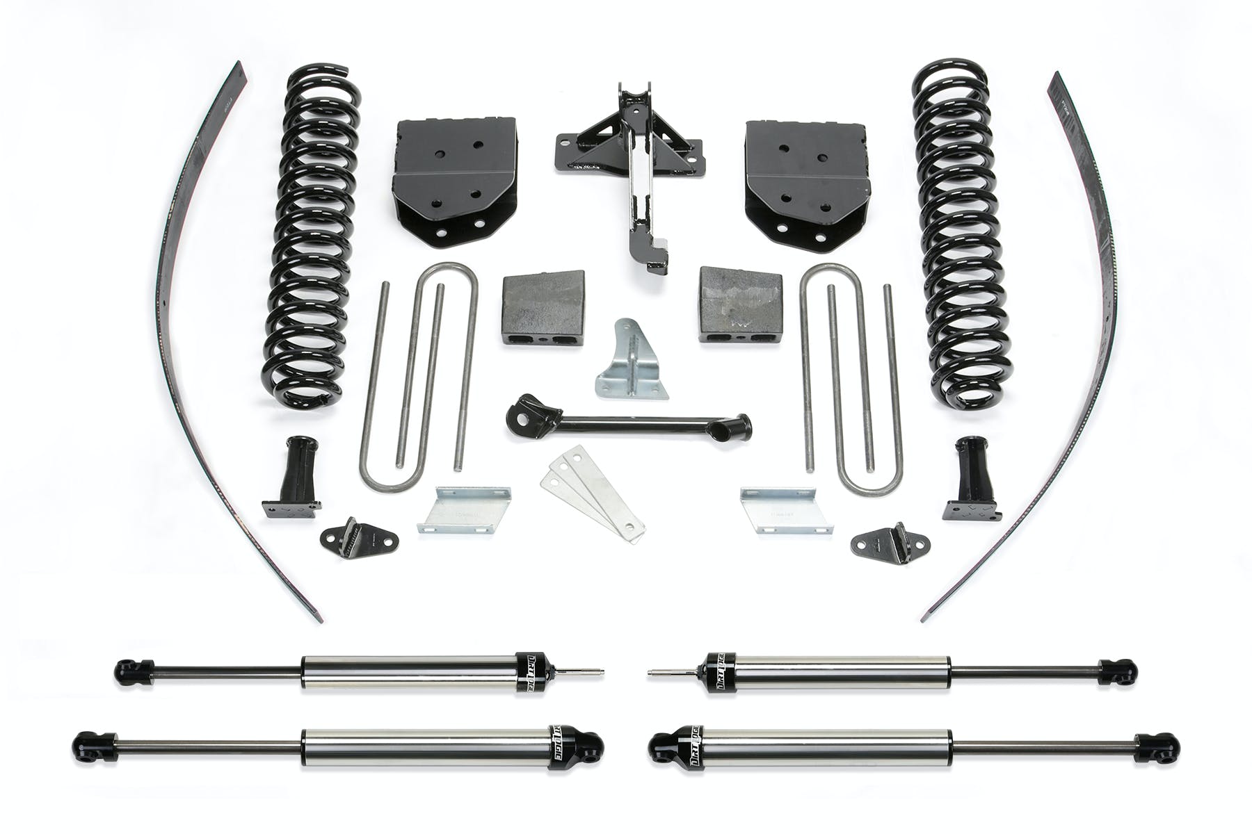 Fabtech K2122DL 8in. BASIC SYS W/DLSS SHKS 2008-14 FORD F250 4WD W/FACTORY OVERLOAD