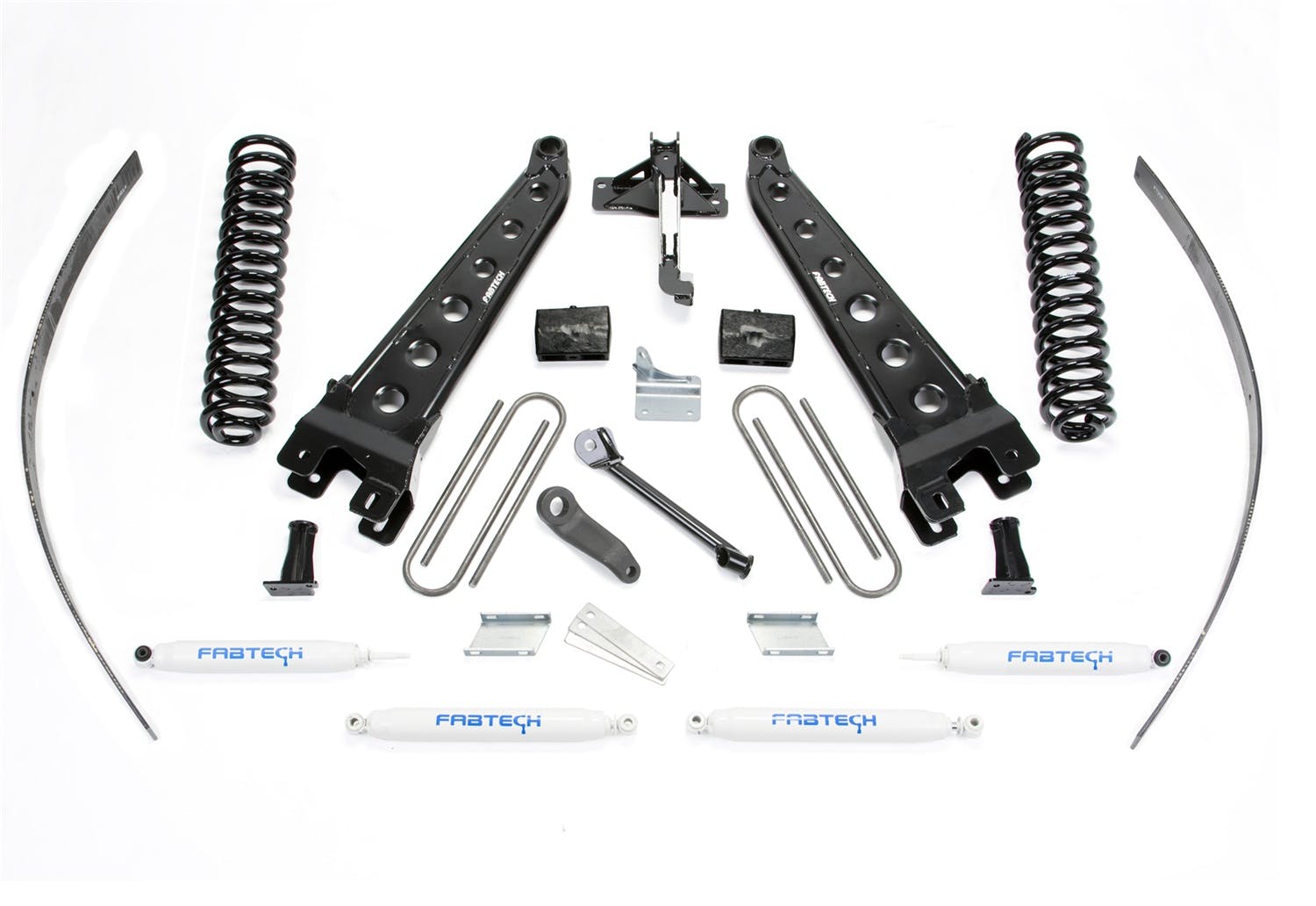Fabtech K2123 8in. RAD ARM SYS W/COILS/PERF SHKS 2008-11 FORD F250 4WD W/O FACTORY OVERLOAD
