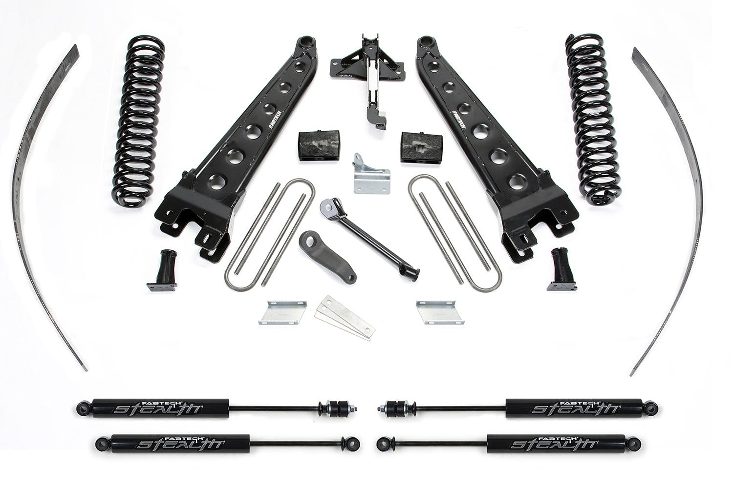 Fabtech K2123M 8in. RAD ARM SYS W/COILS/STEALTH 2008-15 FORD F250 4WD W/O FACTORY OVERLOAD