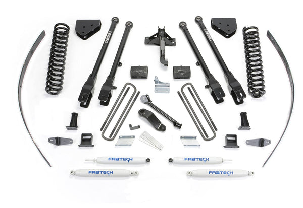 Fabtech K2126 8in. 4LINK SYS W/COILS/PERF SHKS 2008-11 FORD F250 4WD W/FACTORY OVERLOAD