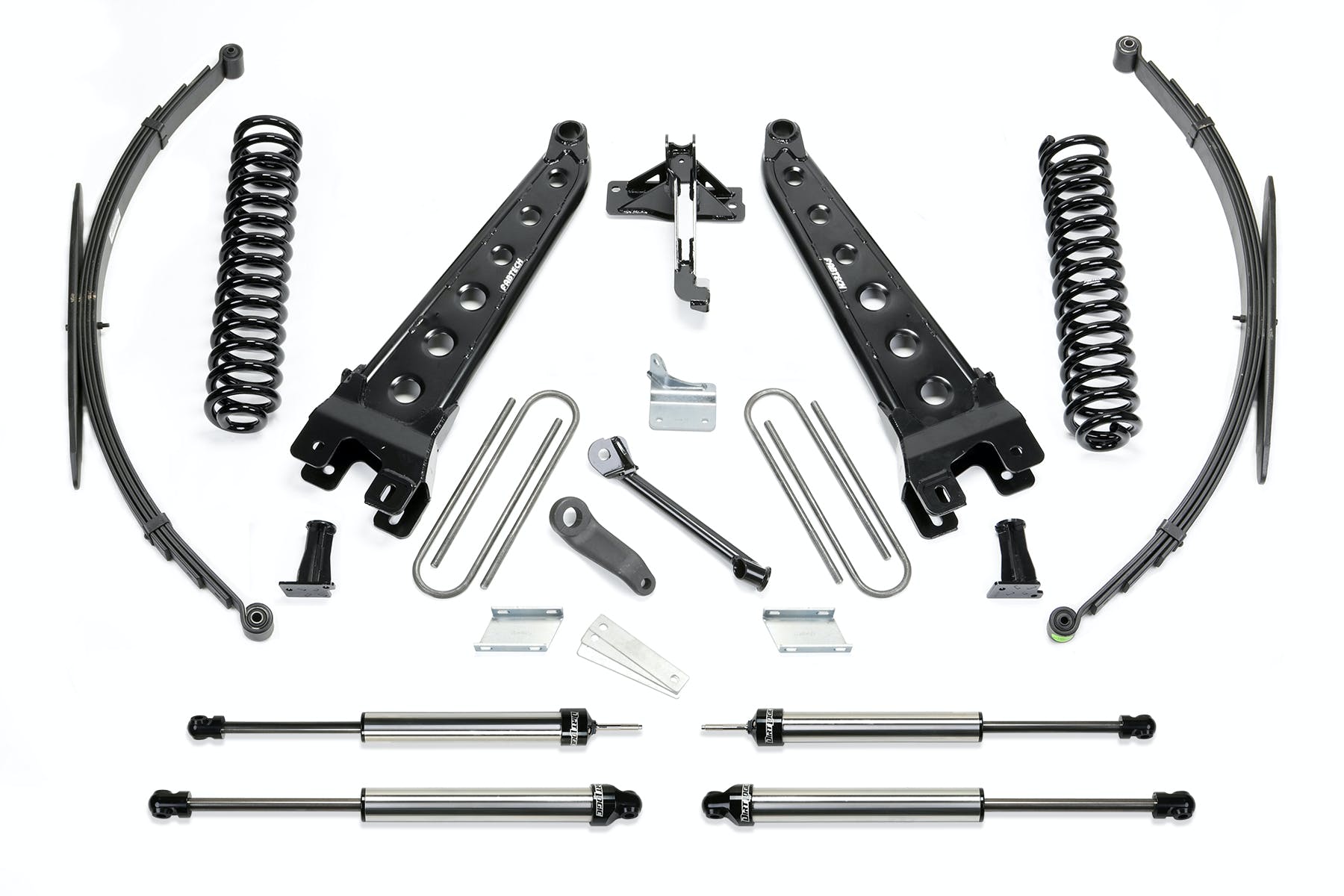 Fabtech K2128DL 8in. RAD ARM SYS W/COILS/RR LF SPRNGS/DLSS SHKS 2008-14 FORD F250/350 4WD