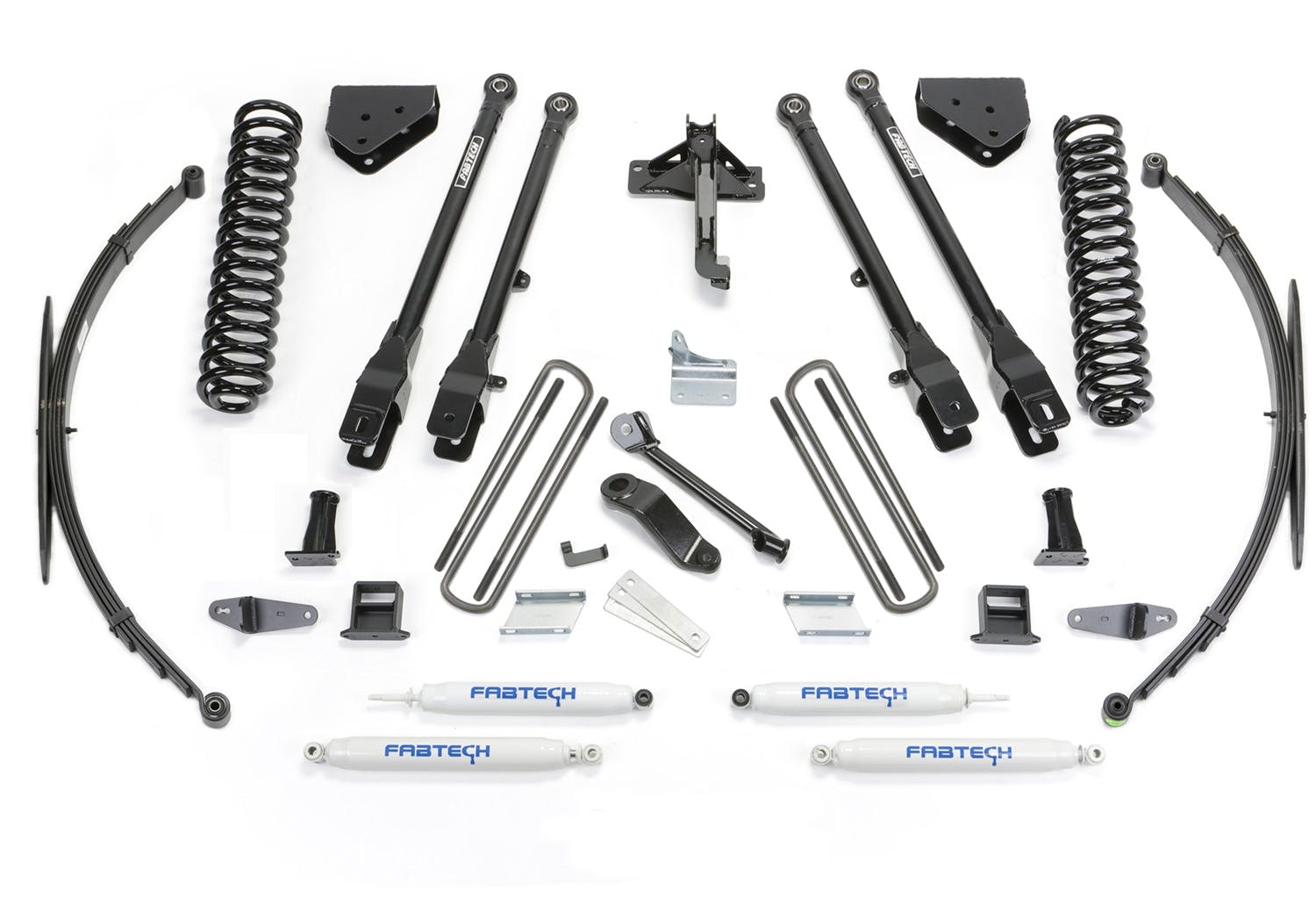 Fabtech K2129 8in. 4LINK SYS W/COILS/RR LF SPRNGS/PERF SHKS 2008-11 FORD F250/350 4WD
