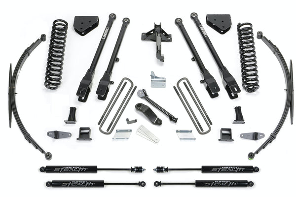Fabtech K2129M 8in. 4LINK SYS W/COILS/RR LF SPRNGS/STEALTH 2008-15 FORD F 250/350 4WD