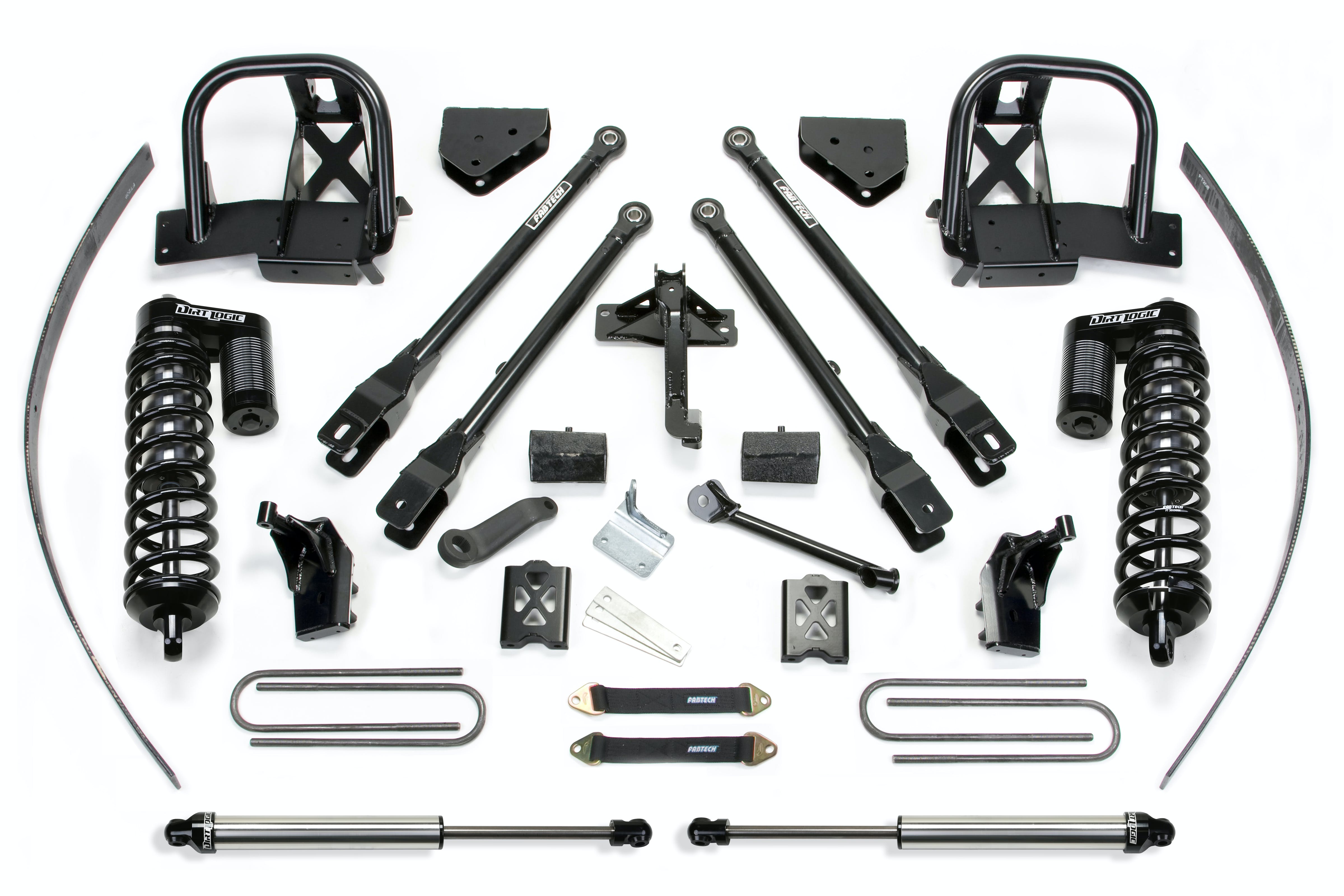 Fabtech K2141DL 8in. 4LINK SYS W/DLSS 4.0 C/O/RR DLSS 2011-14 FORD F250 4WD W/O FACTORY OVERLOAD