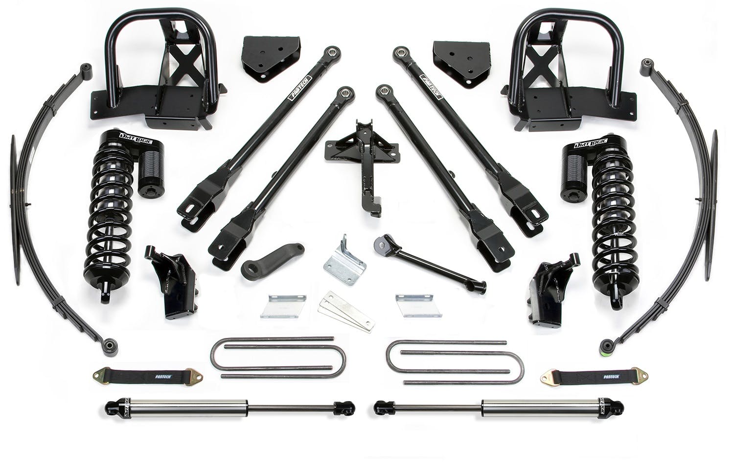 Fabtech K2144DL 8in. 4LINK SYS W/DLSS 4.0 C/O/RR LF SPRNGS/RR DLSS 2011-14 FORD F250/350 4WD
