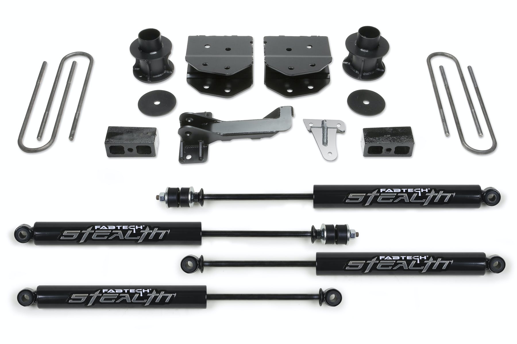 Fabtech K2160M 4in. BUDGET SYS W/STEALTH 2008-15 FORD F250/350/450 4WD 8 LUG ONLY