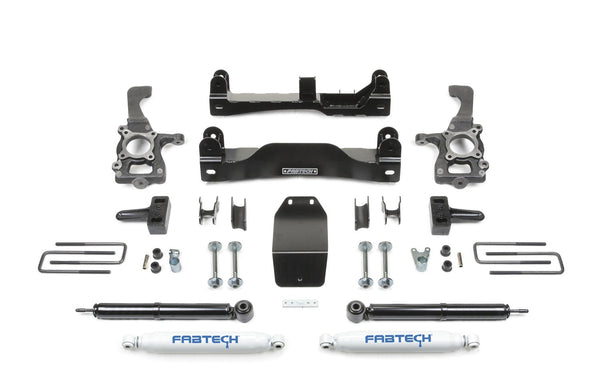 Fabtech K2183 4in. BASIC SYS W/PERF SHKS 09-12 FORD F150 4WD