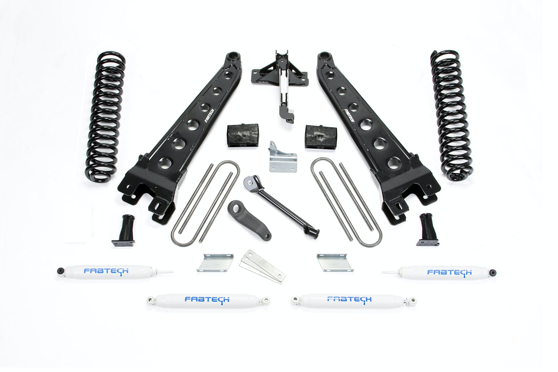 Fabtech K2119 6in. RAD ARM SYS W/COILS/PERF SHKS 2008-11 FORD F250 4WD