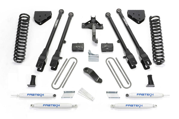 Fabtech K2157 6in. 4LINK SYS W/COILS/PERF SHKS 2011 FORD F450/550 4WD 10LUG