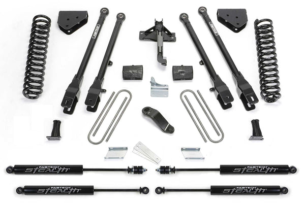 Fabtech K2120M 6in. 4LINK SYS W/COILS/STEALTH 2008-15 FORD F250 4WD