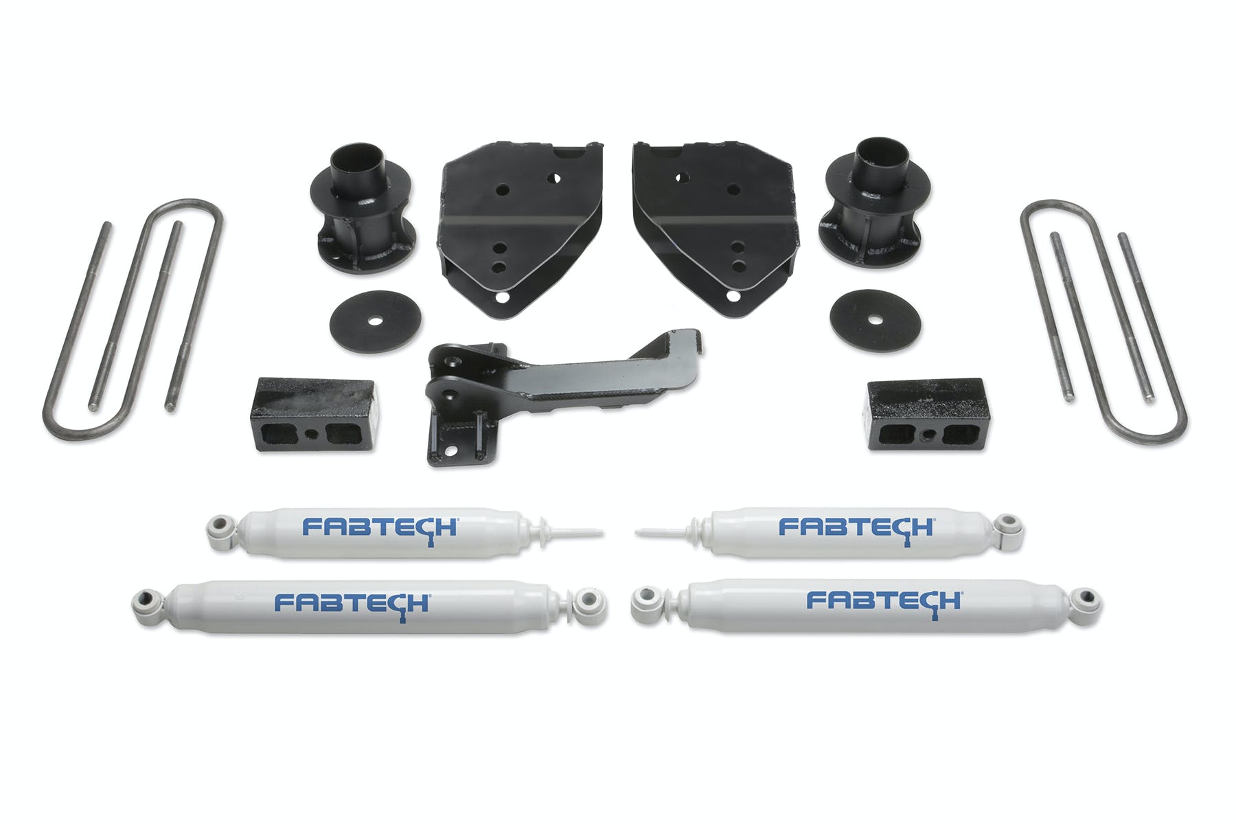 Fabtech K2213 4in. BUDGET SYS W/PERF SHKS 2017 FORD F250/350 4WD
