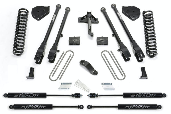 Fabtech K2216M 4in. 4LINK SYS W/COILS/STEALTH 2017 FORD F250/F350 4WD