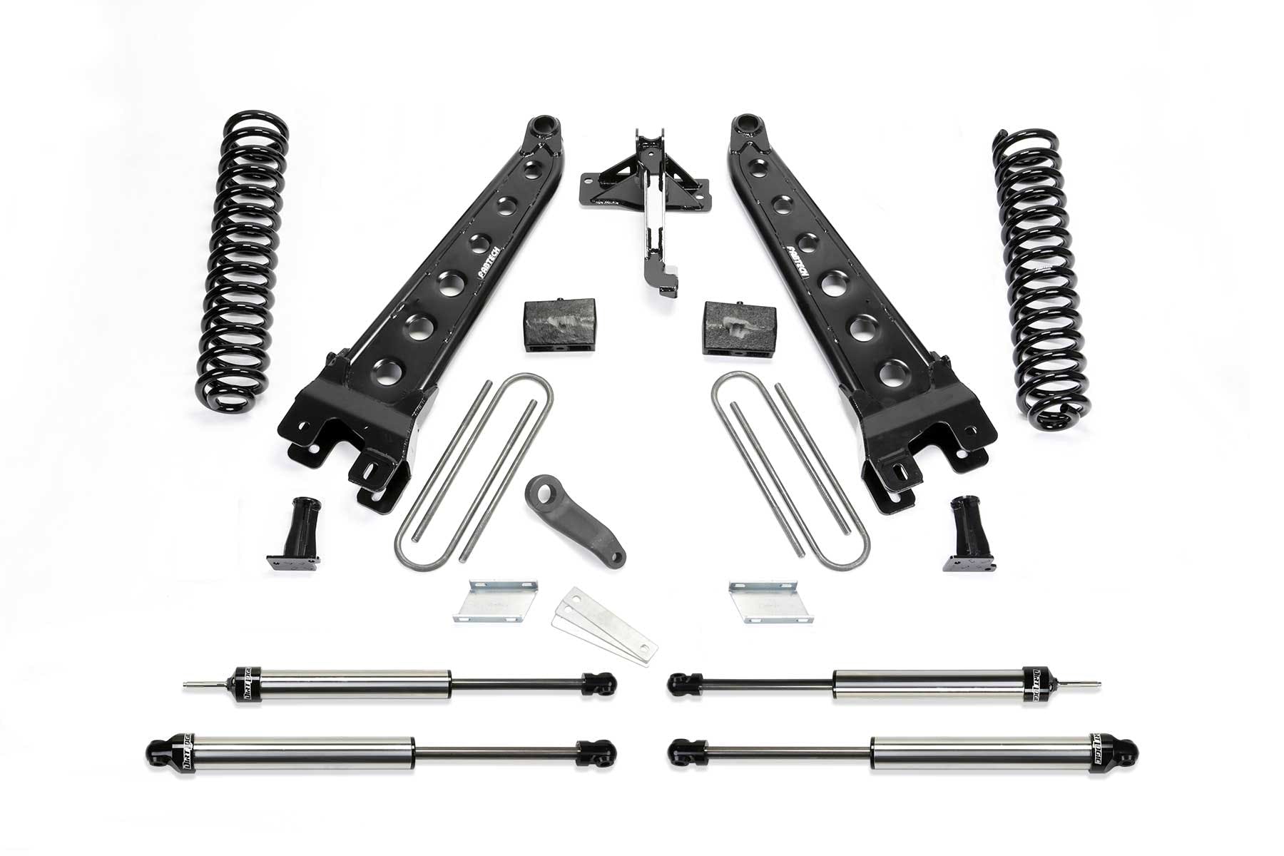 Fabtech K2218DL 6in. RAD ARM SYS W/COILS/DLSS SHKS 2017 FORD F250/F350 4WD