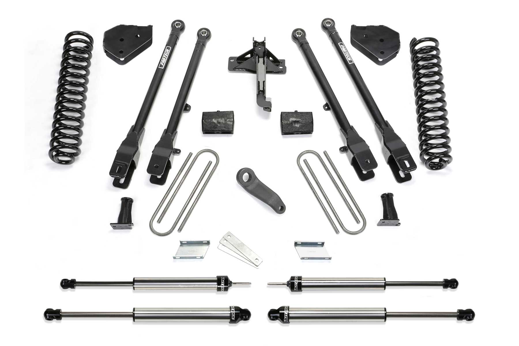 Fabtech K2219DL 6in. 4LINK SYS W/COILS/DLSS SHKS 2017 FORD F250/F350 4WD