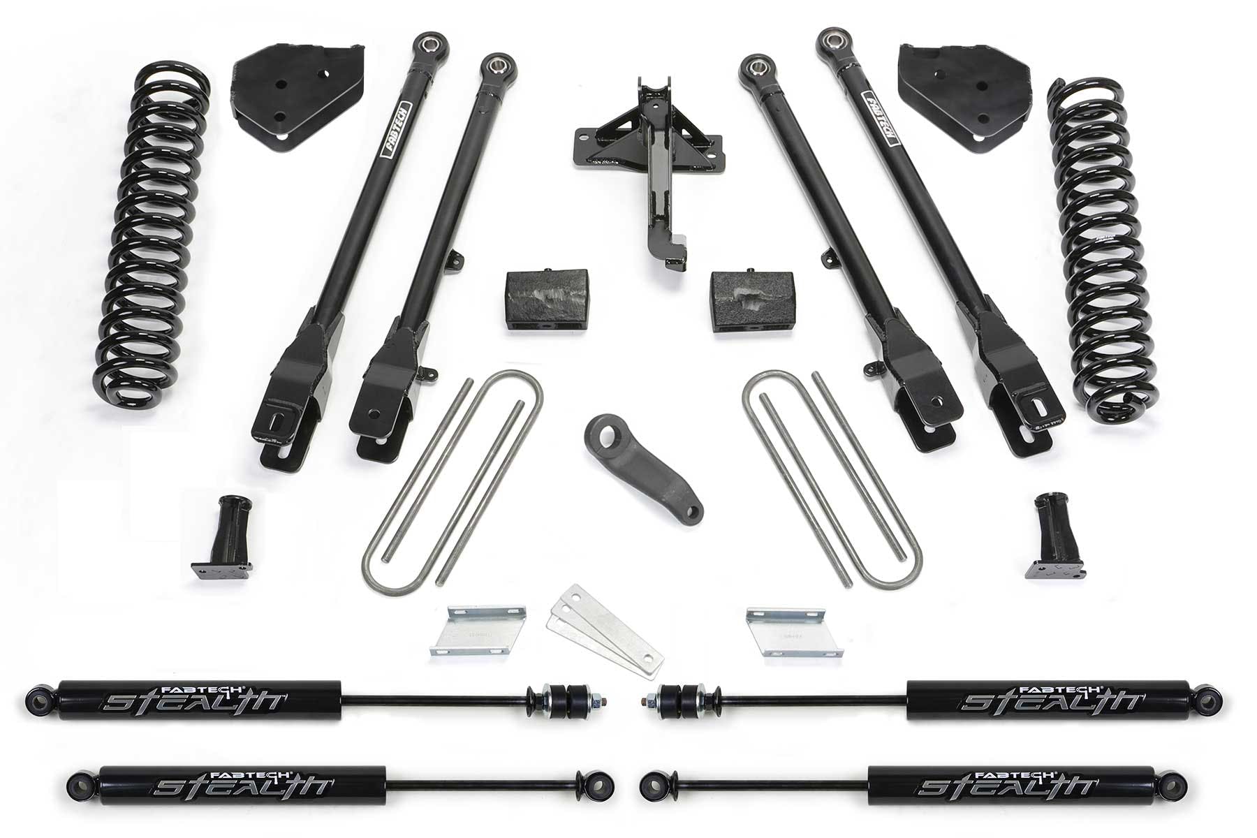 Fabtech K2219M 6in. 4LINK SYS W/COILS/STEALTH 2017 FORD F250/F350 4WD
