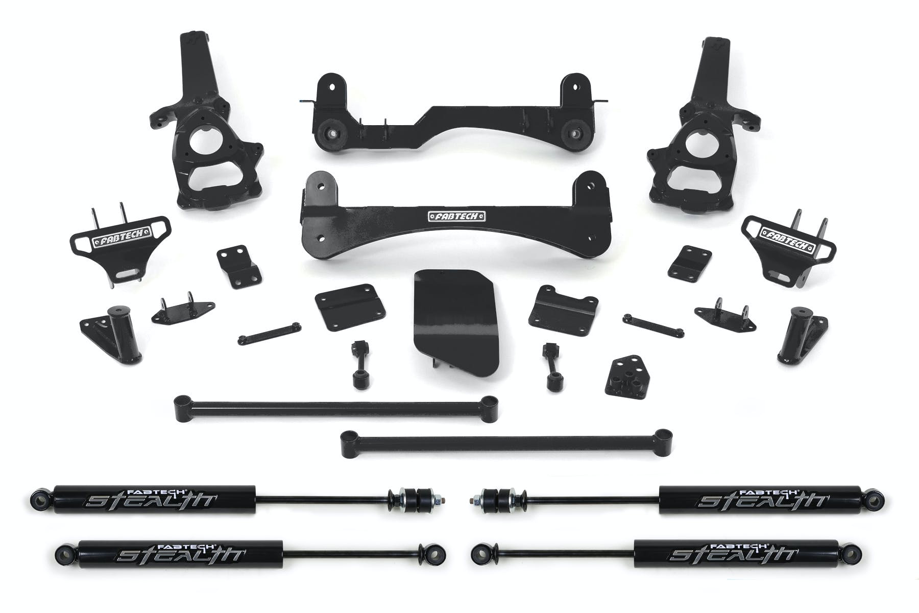 Fabtech K3000M 6in. PERF SYS W/STEALTH 02-05 DODGE 1500 4WD