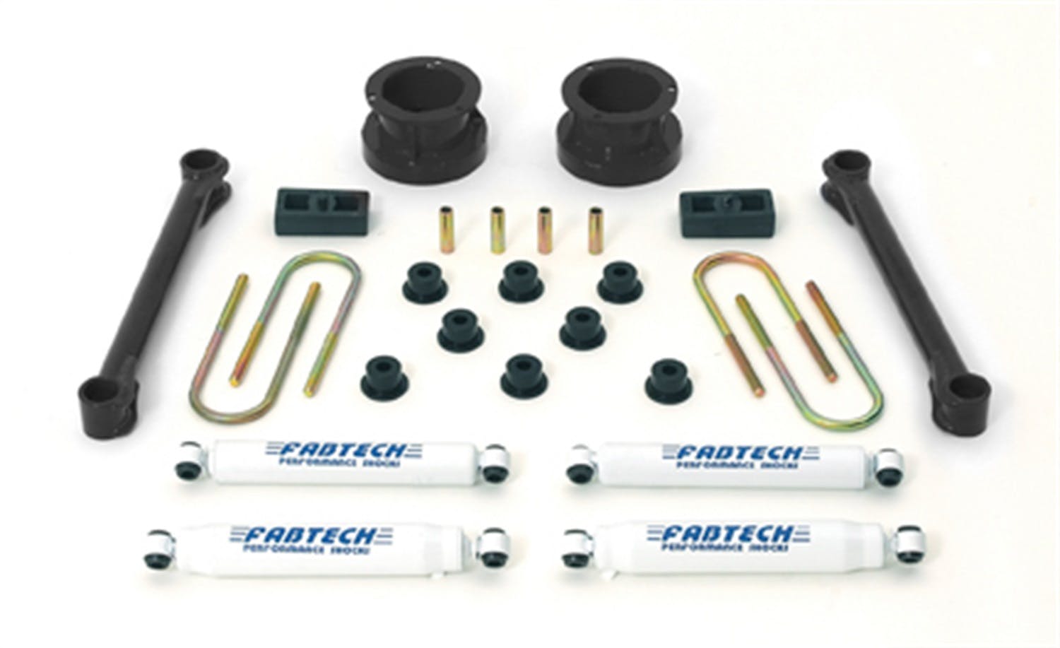 Fabtech K3001 3in. BASIC SYS W/PERF SHKS 94.5-01 DODGE 1500 4WD