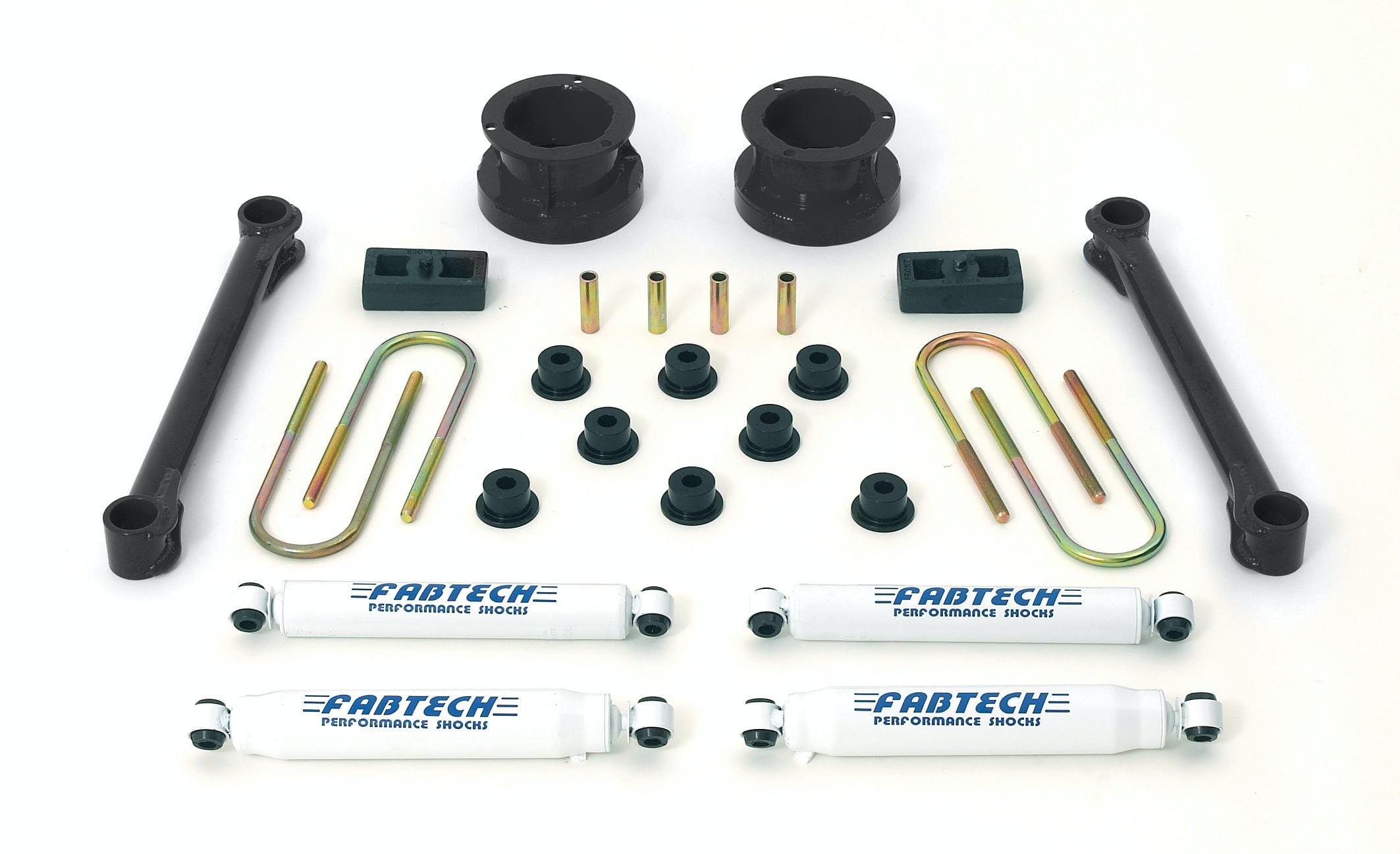 Fabtech K3001 3in. BASIC SYS W/PERF SHKS 94.5-01 DODGE 1500 4WD