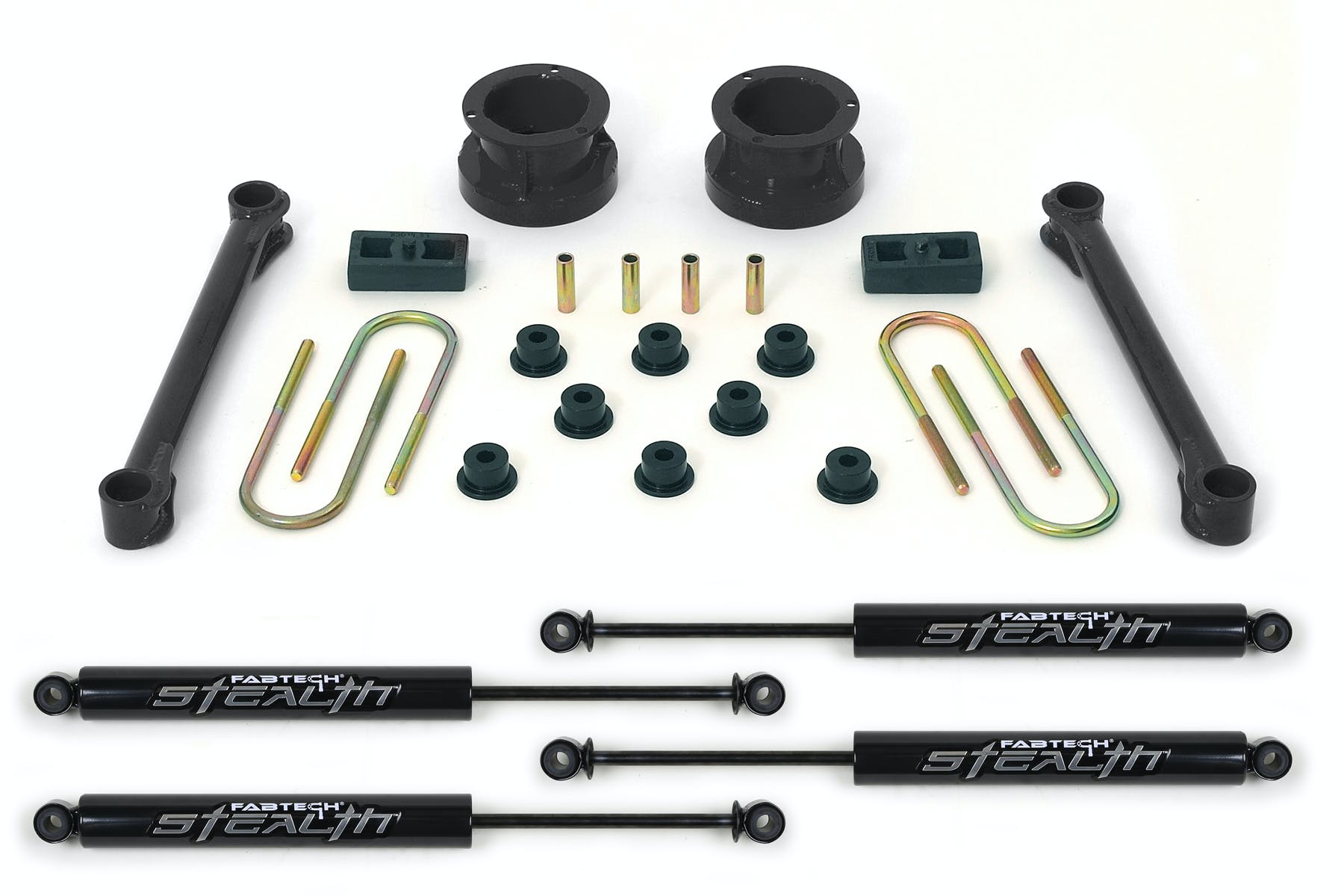 Fabtech K3001M 3in. BASIC SYS W/STEALTH 94.5-01 DODGE 1500 4WD