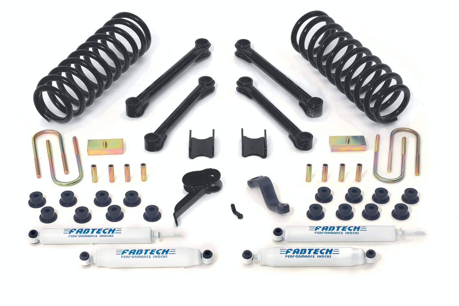 Fabtech K3006 4.5in. PERF SYS W/PERF SHKS 03-08 DODGE 2500/3500 4WD DIESEL ONLY