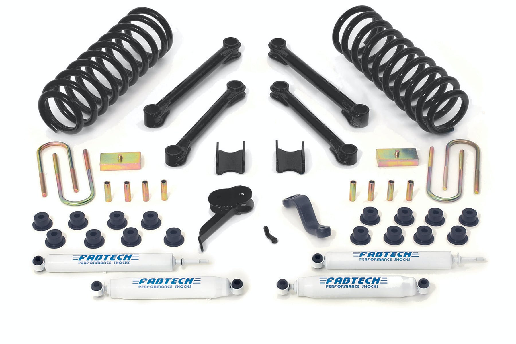 Fabtech K3037 4.5in. PERF SYS W/PERF SHKS 09-11 DODGE 2500/3500 4WD W/DSL MTR/AUTO