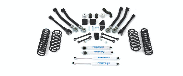 Fabtech K4038 5in. SHORTARM SYS W/COILS/PERF SHKS 07-12 JEEP JK 4WD
