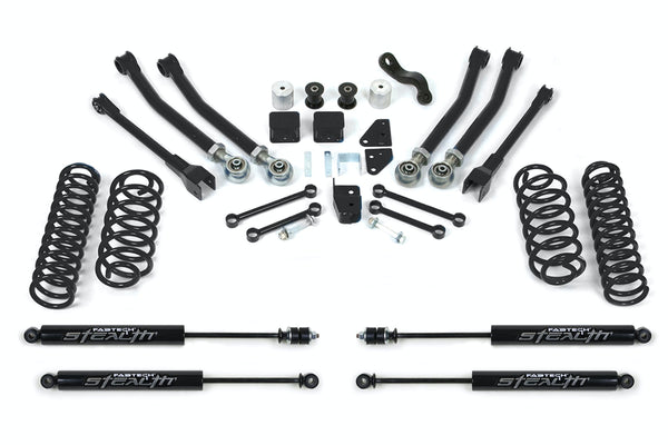 Fabtech K4038M 5in. SHORTARM SYS W/COILS/STEALTH 07-15 JEEP JK 4WD