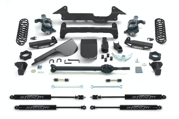 Fabtech K5000M 6in. PERF SYS W/STEALTH 03-08 HUMMER H2 SUV/SUT 4WD W/RR COIL SPRINGS