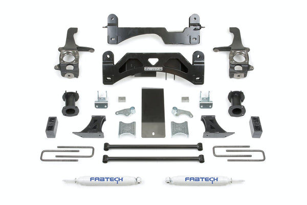 Fabtech K7009 6in. BASIC SYS W/C/O SPACERS/PERF RR SHKS 07-12 TOYOTA TUNDRA 2/4WD