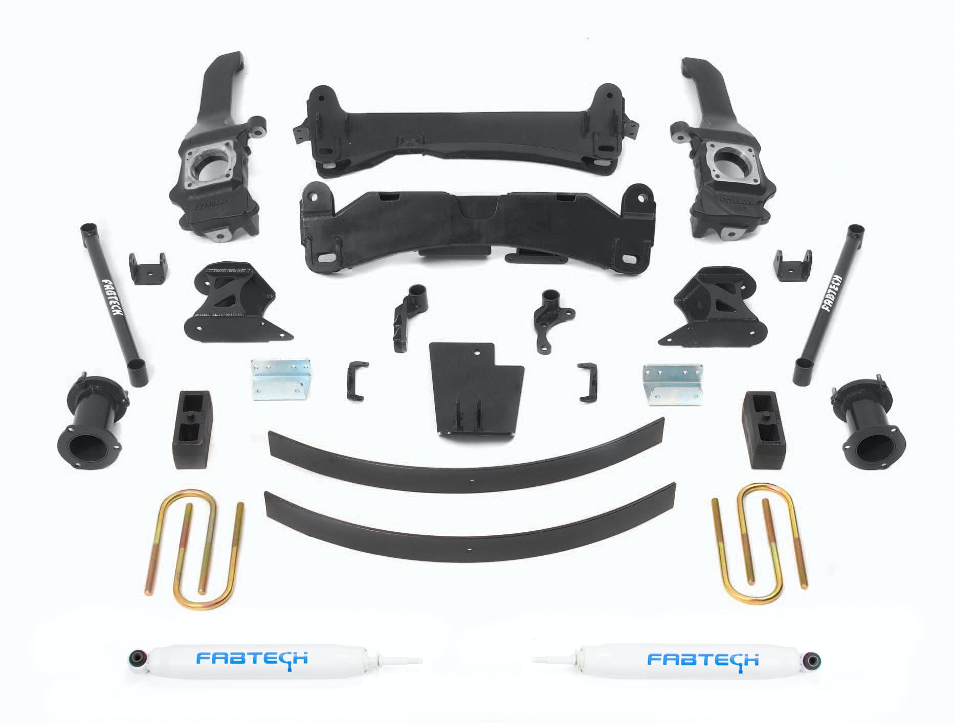 Fabtech K7019 6in. BASIC SYS W/PERF SHKS 05-12 TOYOTA TACOMA 4WD/2WD 6 LUG MODELS ONLY
