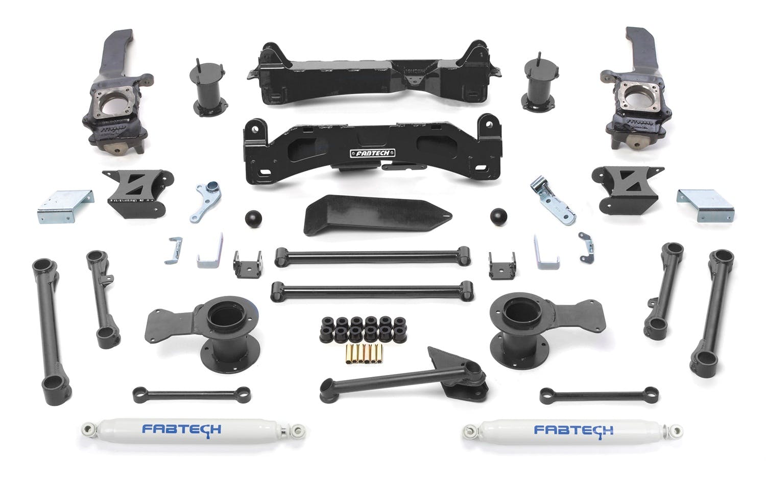 Fabtech K7024 6in. BASIC SYS W/PERF SHKS 2010-12 TOYOTA FJ 4WD